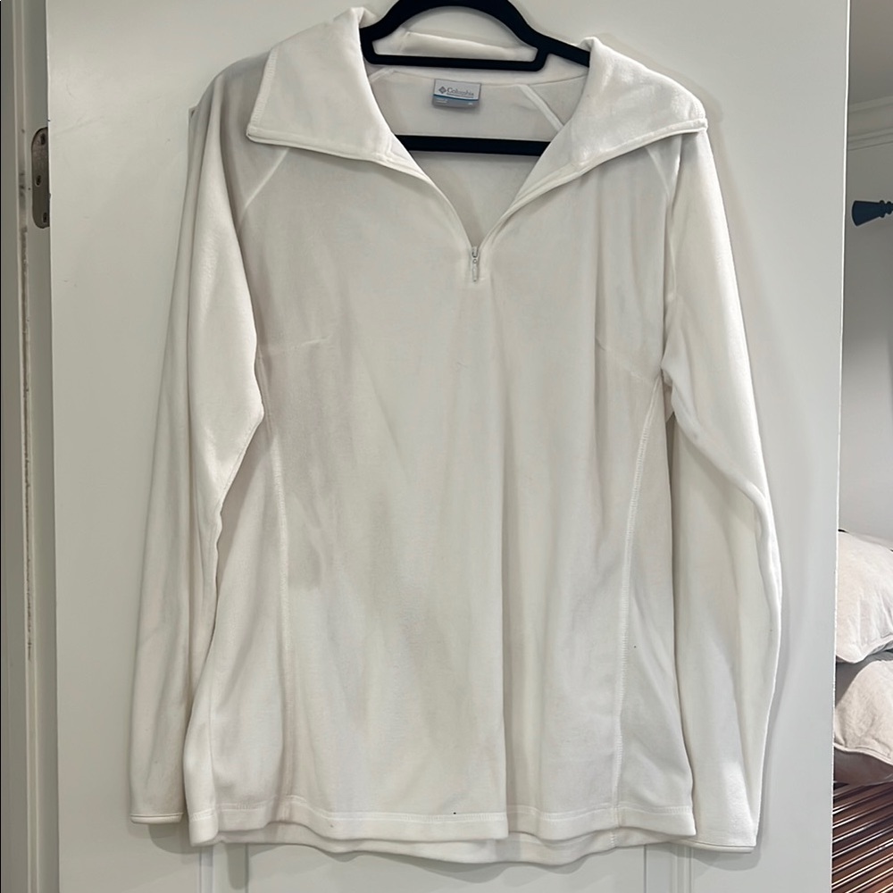 Columbia Women's White Fleece Pullover